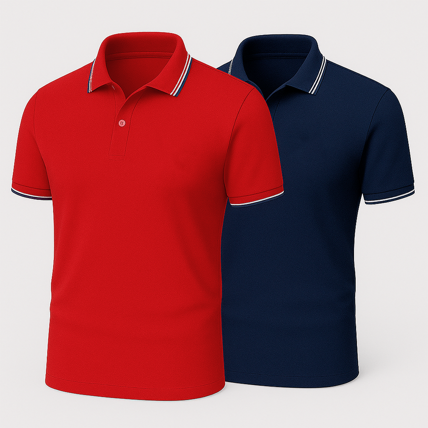 [BUY 1 GET 2] Premiere Polo Shirt Kit – 2 Premium Polos + Free Luxury Fragrance