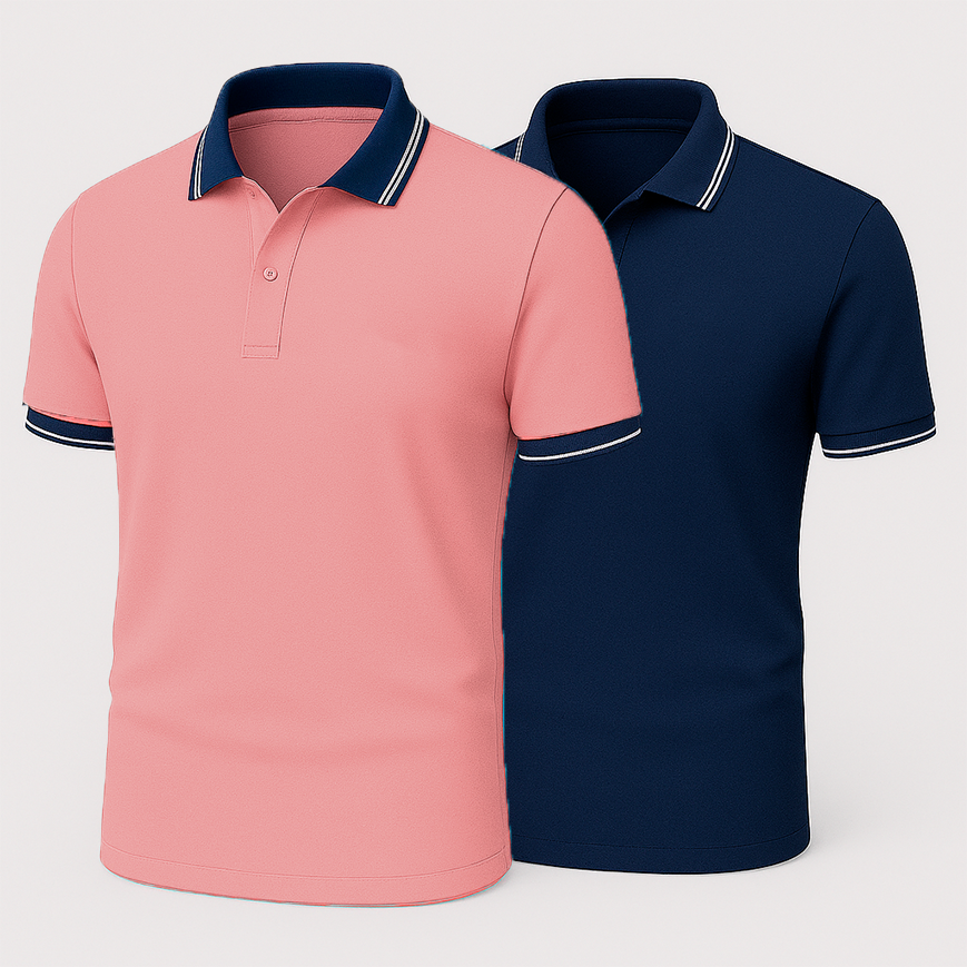 [BUY 1 GET 2] Premiere Polo Shirt Kit – 2 Premium Polos + Free Luxury Fragrance